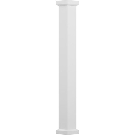 Ekena Millwork 9" x 9' Endura-Aluminum Empire Style Column, Square Shaft (For Post Wrap Installation) Non-Tapered EA0909INPSAEMEM